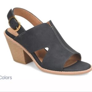 Eurosoft by sofft Taite Sandal size 9.5 black Item # 559522 NWOT heels